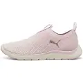 Puma Softride Remi Slip-on Knit Women's Running Shoe, Shoes, Rose Mauve/Warm White/Rose Gold, 40.5