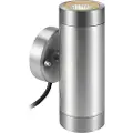 Markslöjd - Væglampe Garden 24 Cylinder 2L - Sølvfarvet - Facadebelysning - - Homeroom