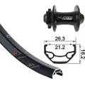 Xlc Rodi Black Rock Evo 26´´ 6b Disc Mtb Forhjul