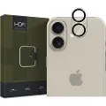 Hofi iPhone 16/16 Plus Hofi Cam Pro+ Kameralinsebeskytter i Hærdet Glas - Gennemsigtig / Sort