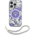 GUESS Palm Trees Triangle Pearl Strap Iphone 16 Telefon Etui