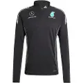 Adidas Mercedes Amg Petronas F1 Team Halv Lynlås Sweatshirt