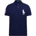 Ralph Lauren Polo Ralph Laurentil mænd. 710688969004 Poloshirt i mesh Logo navy (M), Casual, Bomuld, Korte ærmer, Blå