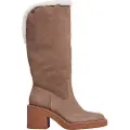 Pepe Jeans Pepe Jeanstil kvinder. PLS50523 Nicole Furry beige læderstøvler (38), 5-8 cm, Ruskind, Ingen, Casual