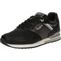 Pepe Jeans Pepe Jeanstil kvinder. PLS40046 London Shine Sneakers sort (41), Fast, Blonder, Casual