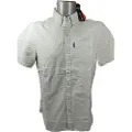 Superdry Superdrytil mænd. M4010944A Grøn Oxford-skjorte (S), Casual, Bomuld, Korte ærmer