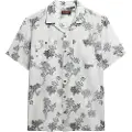 Superdry Superdrytil mænd. M4010793A Hvid kortærmet strandskjorte (S), Casual, Bomuld, Korte ærmer