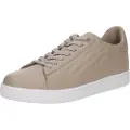 Emporio Armani EA7unisex. X8X001_XCC51 Beige træningssko i læder (38 2/3), Fast, Blonder, Casual, Sport, Multisport