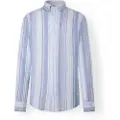 Hackett Linen Multi Stripe Skjorte Med Lange ærmer