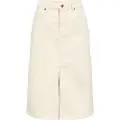 Object Denim Midinederdel