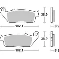Brembo 07075xs Sintrede Bremseklodser