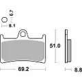 Brembo 07ya23rc Sintrede Bremseklodser