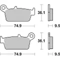 Brembo 07ho26tt Bremseklodser