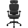 ThunderX3 XTC Mesh Loft Dark Grey Kontorstol - Sort - Netstof - Op til 120 kg