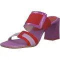 Hispanitas Hispanitastil kvinder. CHV243327 Mallorca lædersandaler lilla, rød -Hælhøjde 6,5 cm (36), 5-8 cm, Ingen, Casual, Party