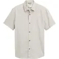 Tom Tailor Cotton Linen Kortærmet Skjorte