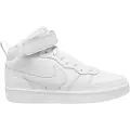 Nike Court Borough Mid 2-sko til større børn - hvid
