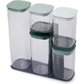 Joseph Joseph Opbevaringcontainer for køkken PODIUM 5 81128, sæt med 5 stk + stativ, plast, Joseph Joseph