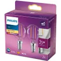 Signify Led E14 Globe Clear 2w (25w) 250 Lumen 2-pack