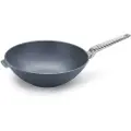Woll Wok DIAMOND LITE PRO 34 cm, rustfrit stålhåndtag, titanium, WOLL