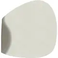 Lind DNA Dækkeserviet CURVE NUPO 37 x 44 cm, dobbeltsidet, hør / mørk grå, læder, LIND DNA