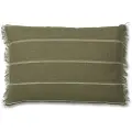Ferm Living Pude CALM 60 x 40 cm, oliven, bomuld / linned, fast LIVING