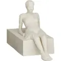 Kähler Figur THE ATTENTIVE ONE 13 cm, hvid, stentøj, Kähler