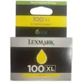 Lexmark 100XL Blækpatron gul, 600 sider 14N1071E Modsvarer: N/A