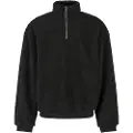 Urban Classics Oversized Teddy Halv Lynlås Sweater