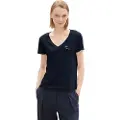 Tom Tailor 1044819 V-neck With Print T-shirt Med Korte ærmer