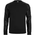 Urban Classics Raglan Leather Imitation Crew T-shirt