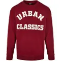 Urban Classics College Print Crew Sweatshirt