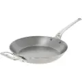 De Buyer Stegepande MINERAL B PRO 32 cm, med ekstra håndtag, stål, de Buyer