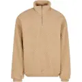 Urban Classics Oversized Teddy Halv Lynlås Sweater