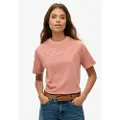 Superdry Emb Core Logo Boxy Loose T-shirt Med Korte ærmer