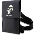 Karl Lagerfeld Smartphone Skuldertaske - Karl & Choupette - Sort