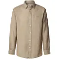 Pepe Jeans Pepe Jeanstil mænd. PM308844 Arnau beige skjorte (L), Casual, Linned, Lange ærmer