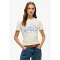 Superdry Vl Rhinestone Slim T-shirt Med Korte ærmer