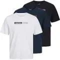 Jack & Jones Ecorp Logo Play Plus T-shirt Med Korte ærmer 3 Enheder