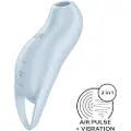 Satisfyer Pocket Pro 1 - luftbølge-klitorisvibrator (blå)