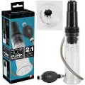 You2Toys - 2-i-1 - Penis Pumpe & Masturbator (transparent)