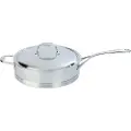 Demeyere - Sauterpande med låg 28 cm, 4,8 l Atlantis 7 - Sølvfarvet - Stegepander & grillpander - - Homeroom