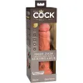 King Cock Elite 8 - livagtig vibrator 20cm (mørk natur)