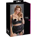 Cottelli Plus Size - Strappy, Ringed Breast Lifter (Black) - 95F