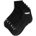 Puma Unisex Quarter Socks 3 pack, Clothing, Black, 43-46