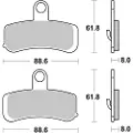 Brembo 07hd15sa Sintrede Bremseklodser