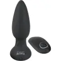 Black Velvets Black Velvet - roterende perle anal vibrator (sort)