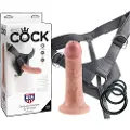 King Cock Strap-on 6 - påspændingsdildo - naturlig