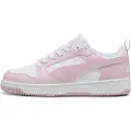Puma Rebound V6 Low Sneakers, Shoes, White/Rose Mauve, 42
