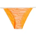 Puma Printed Swim Briefs Women, Clothing, Sun Orange, M